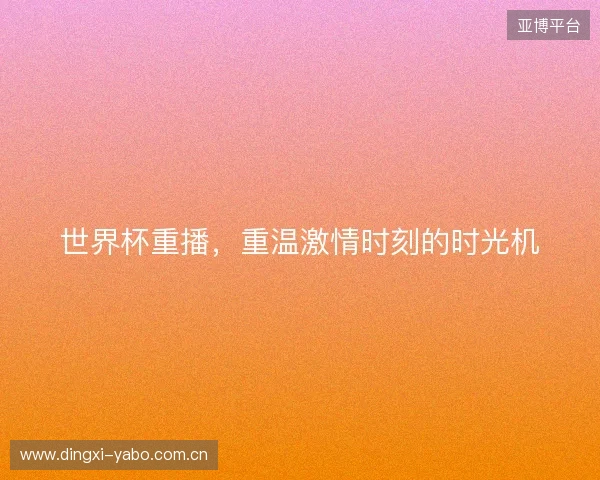 世界杯重播，重温激情时刻的时光机